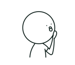 The bird which stares straight at me2 sticker #15890588