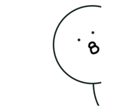 The bird which stares straight at me2 sticker #15890589