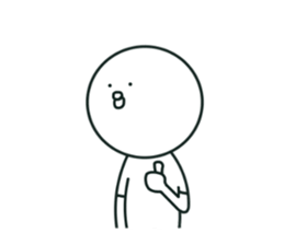 The bird which stares straight at me2 sticker #15890590