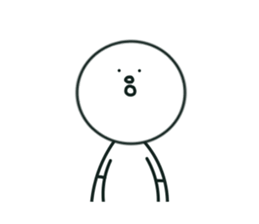 The bird which stares straight at me2 sticker #15890591