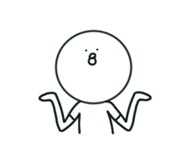 The bird which stares straight at me2 sticker #15890592