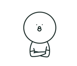 The bird which stares straight at me2 sticker #15890596