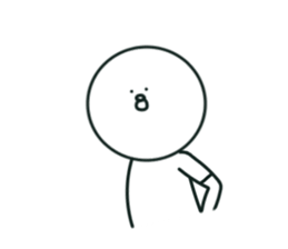 The bird which stares straight at me2 sticker #15890597