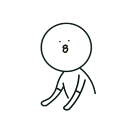 The bird which stares straight at me2 sticker #15890600