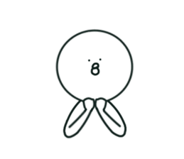 The bird which stares straight at me2 sticker #15890601