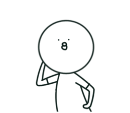 The bird which stares straight at me2 sticker #15890604