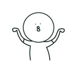 The bird which stares straight at me2 sticker #15890605