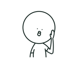 The bird which stares straight at me2 sticker #15890606