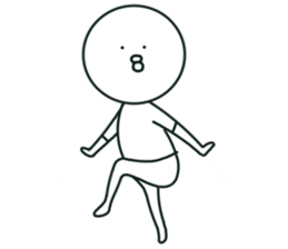 The bird which stares straight at me2 sticker #15890607