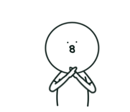 The bird which stares straight at me2 sticker #15890608