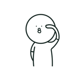 The bird which stares straight at me2 sticker #15890609