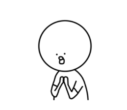 The bird which stares straight at me2 sticker #15890611