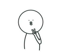 The bird which stares straight at me2 sticker #15890613