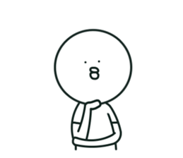 The bird which stares straight at me2 sticker #15890615