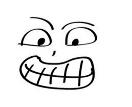 Extreme face sticker #15891347