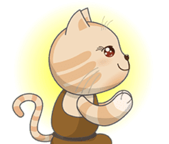 Jnani Cats-Life epiphany-1 sticker #15891379