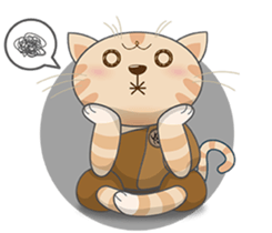 Jnani Cats-Life epiphany-1 sticker #15891386