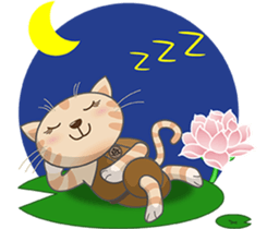 Jnani Cats-Life epiphany-1 sticker #15891393