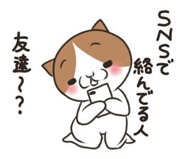 Jealousy cat sticker #15891563