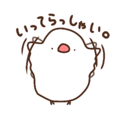 Moni of white Java sparrow.two sticker #15891938