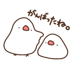 Moni of white Java sparrow.two sticker #15891942