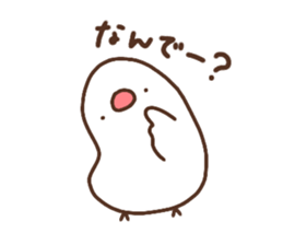 Moni of white Java sparrow.two sticker #15891949