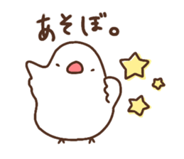 Moni of white Java sparrow.two sticker #15891950