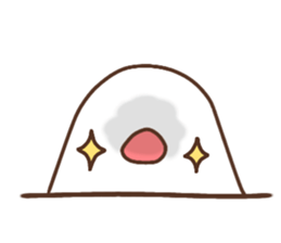 Moni of white Java sparrow.two sticker #15891967