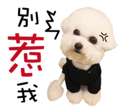 "Honey" raised the lovely little dog sticker #15892547