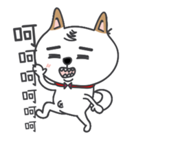 Move with Shiba pi pi sticker #15892684