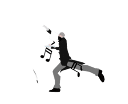 Dancing butler's animation sticker. sticker #15892813