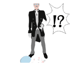 Dancing butler's animation sticker. sticker #15892819