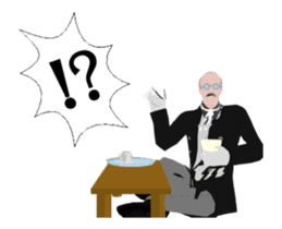 Dancing butler's animation sticker. sticker #15892830