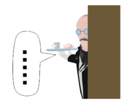 Dancing butler's animation sticker. sticker #15892831