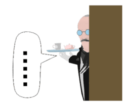 Dancing butler's animation sticker. sticker #15892831