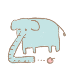 Long nose elephant sticker #15892986
