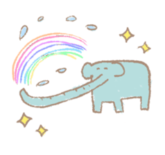 Long nose elephant sticker #15892989