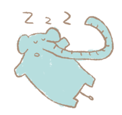 Long nose elephant sticker #15892990