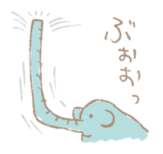 Long nose elephant sticker #15892991