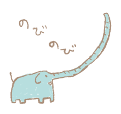 Long nose elephant sticker #15892995