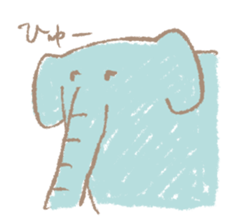 Long nose elephant sticker #15892997