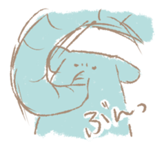 Long nose elephant sticker #15892998