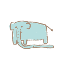 Long nose elephant sticker #15893002