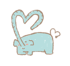 Long nose elephant sticker #15893003