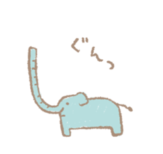 Long nose elephant sticker #15893004