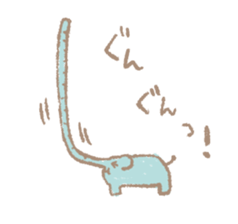 Long nose elephant sticker #15893005