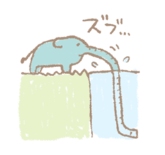 Long nose elephant sticker #15893011