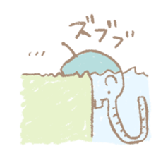 Long nose elephant sticker #15893012