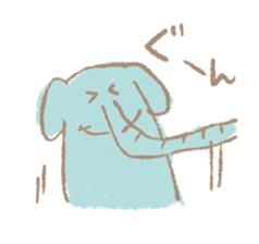 Long nose elephant sticker #15893021