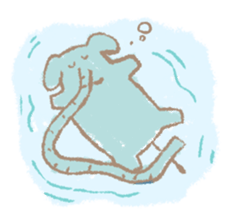 Long nose elephant sticker #15893022